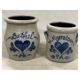 Rowe Pottery Local Town Crocks