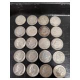 (20) U.S. Silver Dimes