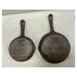 Wagner 7ï¿½ & 8ï¿½ Cast Iron Skillets