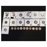 (23) U.S. Silver Barber Dimes (90% Silver)