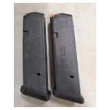 (2) Glock 17 Round 9mm Magazines