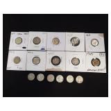 (16) U.S. Silver Mercury Dimes (90% Silver)