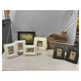 Rustic Bunny Shelf, Button Chick, Frames