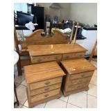 4 Piece Oak Bedroom Suite