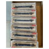 (12) N Scale Flatbed Train Cars