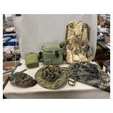 Hydration Backpack, Canteens, Camo Head Covers