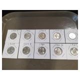 (10) U.S. Silver Quarters (90% Silver)