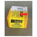 Berger .22 52 Gr. Bullets (Quantity Unknown)