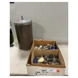 Lot Of Locks & Keys, Ice Cream Maker Canister &