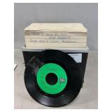 Vintage 45ï¿½s In Carry Case, Many 1970ï¿½s