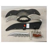 Fantasy Claw Knife, Knuckle Grip Bowie Knife