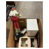 Box Lot With Christmas Decor, Silverplate,