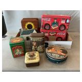 Repro Tins, Coca-Cola Banks, Shaker Caddy, Chess