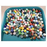Tray Of Assorted Marbles