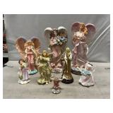 Porcelain, Resin Angels & Assorted Figures