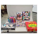 Box Lot Of Assorted Books, Games & More