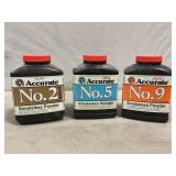 (3) Canisters Of Smokeless Powder (#2 & #5 1/2