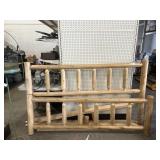Rustic Pine Log Bed Frame