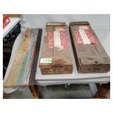 (1) Screen Printing Squeegee & (2) Vintage Wooden