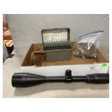 Barks Varmint Scope, Plastic Grip, Ammo Box, 1911