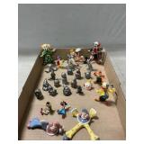 Lot Of Pewter, Glass, Porcelain Clown Figures