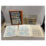 Lot Of U.S. Postage Stamps, Partial Sheets