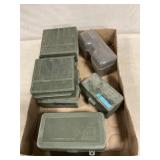 (7) Assorted Plastic Ammo Cases