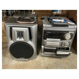 Aiwa Shelf Stereo System With 3-CD Changer, Dual
