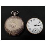 (1) Vintage Pocket Watch w/ Sterling Silver Case