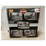 Maisto Die-Cast Harley-Davidson Motorcycle Set