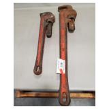 (2) Pipe Wrenches (18" & 24")