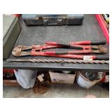 (2) Bolt Cutters & (1) 24" Drill Bit