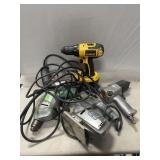 Box Lot w/ Air Tool, Dewalt Drill
