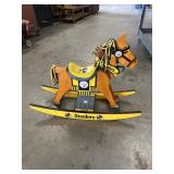 Wooden Steelers Rocking Horse