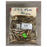 (90) Empty .222 Rem. Shells (As Per Consignor