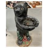 Vintage Chalkware Novelty Smoker Stand