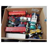 Box Lot Of Assorted Toy Trucks & Cars