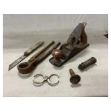 Vintage Wood Plane, Pincers, Watchmakerï¿½s Caliper