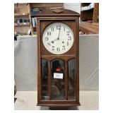Vintage New Haven Clock Co. Regulator Wall Clock