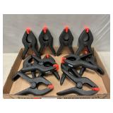 (12) Plastic Spring Clamps