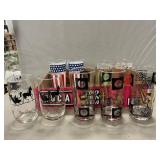 MCM Cocktail Glasses, Vintage Anchor Hocking