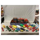 Tin Litho Train & Fire Engine (Japan), Vintage