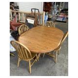 Wooden Dining Table w/4 Chairs