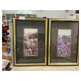 Pair Of Fox Hunting Art Prints