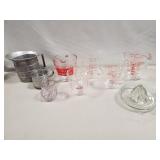 (1) Fire-King, (3) Pyrex (1) Anchor Hocking Glass