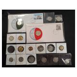 (18) Assorted Foreign Coins