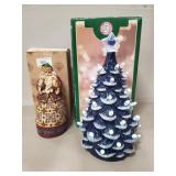 Jim Shore Decorative Wooden Santa Clause w/ Box &