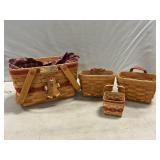 (3) Longaberger Baskets