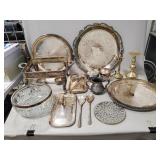 Box Lot Of Assorted Silver Plated Items & More