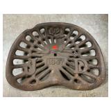 Retro Cast Iron Decorative Tractor Seat